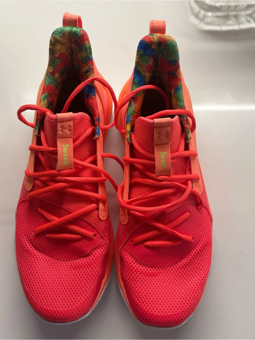 Under Armour x Sour Patch Kids Curry 7 Peach Plasma Basketball Shoes size 10.5